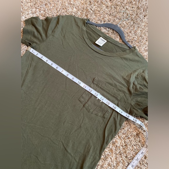 PINK Victorias Secret Green graphic tee top XS - Picture 4 of 5